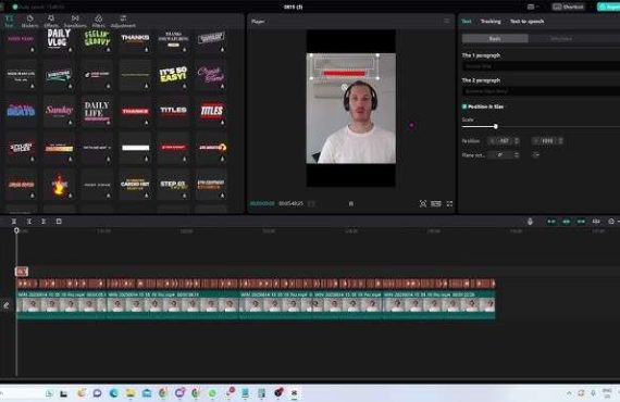 Tutorial de CapCut utilizado para enseñar edición de vídeo.